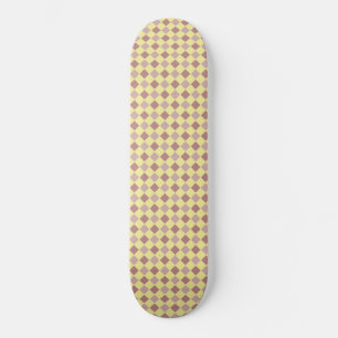 Geel en grootpastelpatroon persoonlijk skateboard