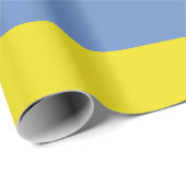 Geel en hemelblauw omslagpapier cadeaupapier (Rol Hoek)