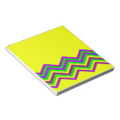 Geel en kleur chevron notitieblok (Schuin)
