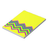 Geel en kleur chevron notitieblok (Linkerzijde)