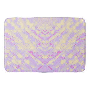 Geel en lavender Bath Mat