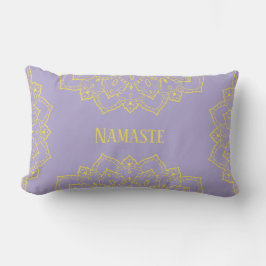 Geel en Lavender Mandala Lumbar Pillow Kussen