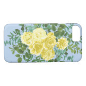 Geel en Licht Blauw Roos  Lentweduwen Case-Mate iPhone Case (Achterkant (Horizontaal))