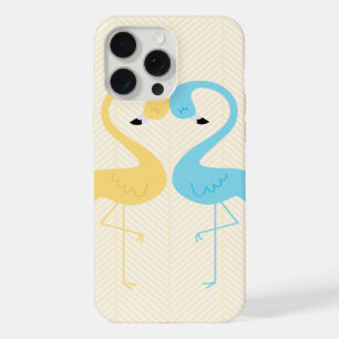 Geel en lichtblauw iPhone 15 pro max case