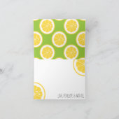 GEEL EN LIMOEN GROENE CITROEN HARTZAADJE DANK JE W BEDANKKAART (Binnen)