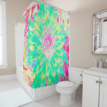 Geel en magenta Decoratieve Dahlia Flower