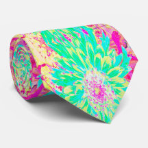 Geel en magenta Decoratieve Dahlia Flower