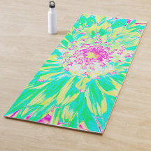 Geel en magenta Decoratieve Dahlia Flower