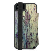 Geel en magenta geroosterd metalen patroon incipio iPhone portemonnee hoesje (Agenda Achterkant)