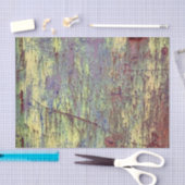 Geel en magenta Rusted Metal Pattern 2 Tissuepapier (Craft)