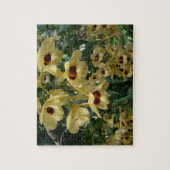 Geel en maroon Orchids Elegant Floral Legpuzzel (Verticaal)