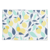 Geel en Mint Lemons Patroon Kussensloop (Achterkant)