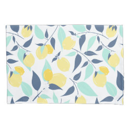 Geel en Mint Lemons Patroon Kussensloop