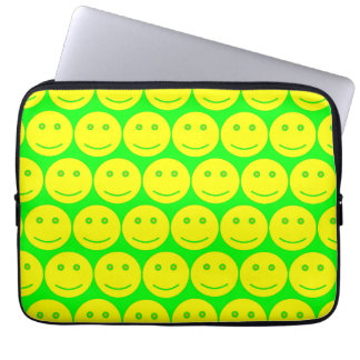 Geel en neongroen laptop sleeve
