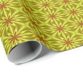 Geel en Oranje Abstract flessenpatroon Cadeaupapier (Rol Hoek)