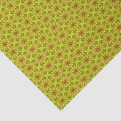 Geel en Oranje Abstract flessenpatroon Tissuepapier (Detail)