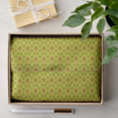 Geel en Oranje Abstract flessenpatroon Tissuepapier (Geschenk)