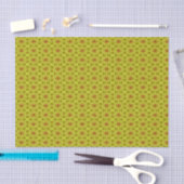 Geel en Oranje Abstract flessenpatroon Tissuepapier (Craft)