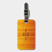 Geel en oranje Bagagelabel (Voorkant verticaal)