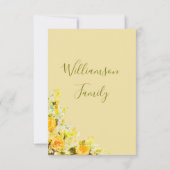 Geel en Oranje Bedankkaart (Achterkant)