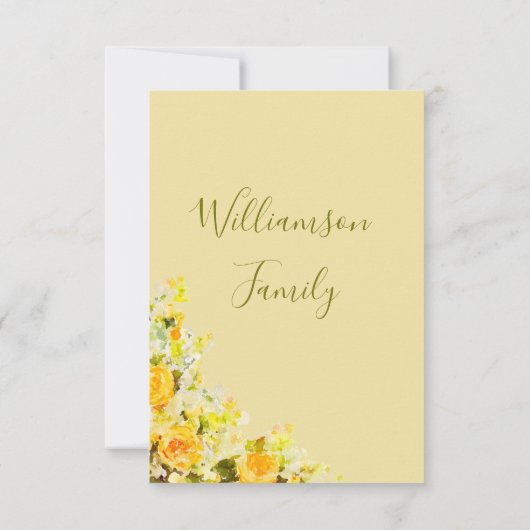 Geel en Oranje Bedankkaart (Achterkant)