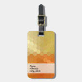 Geel en Oranje Chevron Seamless Pattern 2 Bagagelabel (Voorkant verticaal)