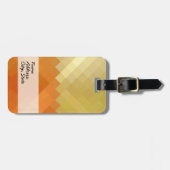 Geel en Oranje Chevron Seamless Pattern Bagagelabel (Voorkant horizontaal)