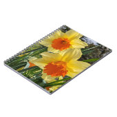 Geel en Oranje Daffodils Floral Notitieboek (Linkerzijde)