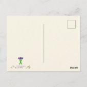 Geel en Oranje Flames die HC Art schilderen Briefkaart (Achterkant)