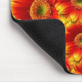Geel en Oranje Gerbera Daisies Muismat (Hoek)