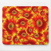 Geel en Oranje Gerbera Daisies Muismat (Voorkant)