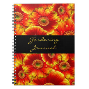 Geel en Oranje Gerbera Daisies Notitieboek