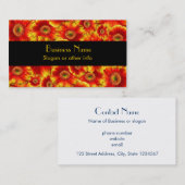 Geel en Oranje Gerbera Daisies Visitekaartje (Voorkant / Achterkant)