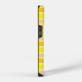 Geel en Oranje horizontaal gestreept iPhone Hoesje (Rechterkant)