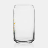 Geel en Oranje Meadow Wildflower Vrijgezellenfeest Blikvorm Glas (Links)