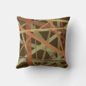 Geel en Oranje monogram meetkussen voor geometrisc Kussen (Achterkant)