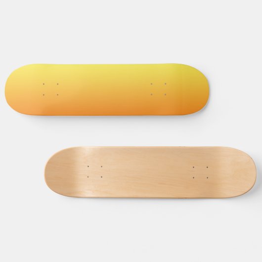 Geel en Oranje ombre Persoonlijk Skateboard (Horizontaal)