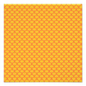 Geel en Oranje patroon Foto Afdruk (Voorkant)