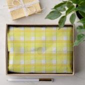 Geel en oranje ruitpatroon tissuepapier (Geschenk)