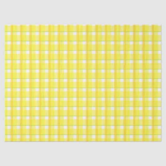 Geel en oranje ruitpatroon tissuepapier (Voorkant)