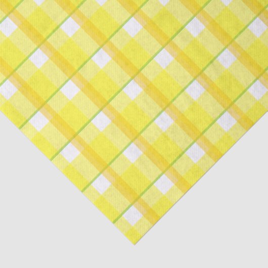 Geel en Oranje speldenpatroon Tissuepapier (Detail)