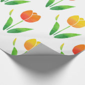 Geel en Oranje Tulpen 2 Cadeaupapier (Hoek)