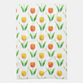 Geel en Oranje Tulpen 2 Theedoek (Verticaal)