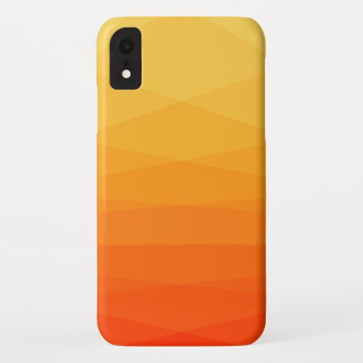 Geel en Oranje veelhoekig Case-Mate iPhone Case (Achterkant)