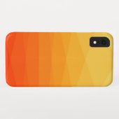 Geel en Oranje veelhoekig Case-Mate iPhone Case (Achterkant (horizontaal))