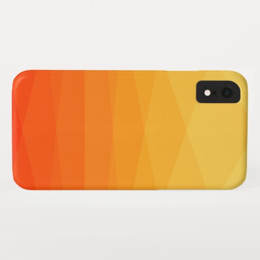Geel en Oranje veelhoekig Case-Mate iPhone Case (Achterkant (horizontaal))