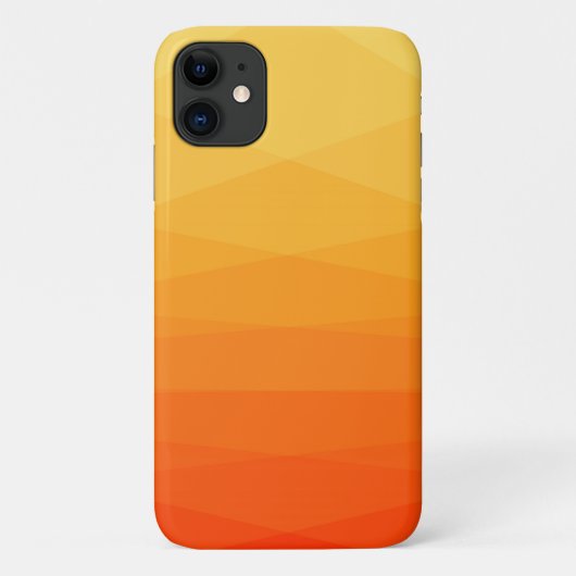 Geel en Oranje veelhoekig Case-Mate iPhone Case (Achterkant)