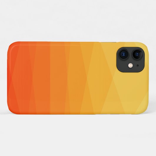 Geel en Oranje veelhoekig Case-Mate iPhone Case (Achterkant (horizontaal))