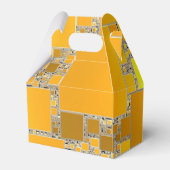 Geel en Oranje vierkant Bedankdoosjes (Achterkant)