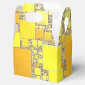 Geel en Oranje vierkant Bedankdoosjes (Geopend)